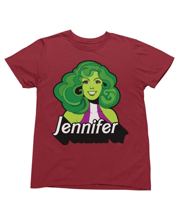 Top Notchy Jennifer Barbie She-Hulk Men's/Unisex Unisex T-Shirt 8Ball